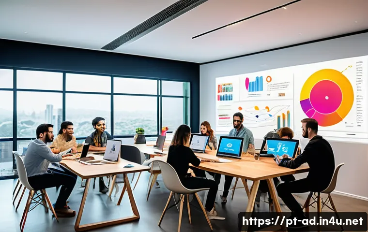 광고홍보사와 신생 기업 광고 캠페인 - A dynamic modern startup office scene in São Paulo, Brazil, featuring a diverse team of young profes...